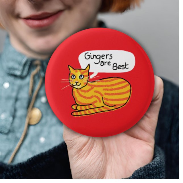 Gingers sont les meilleurs badges ginger amoureux  (Créateur téléchargé)