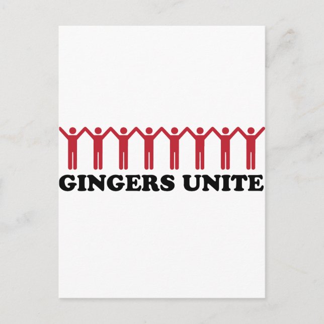 Gingers Unite Postkarte (Vorderseite)