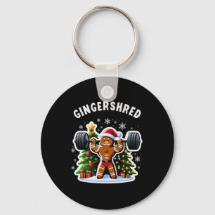 Gingershred Funny Gingerbread Man Gym Bodybuilding Schlüsselanhänger