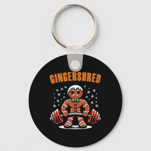 Gingershred Funny Gingerbread Man Gym Bodybuilding Schlüsselanhänger