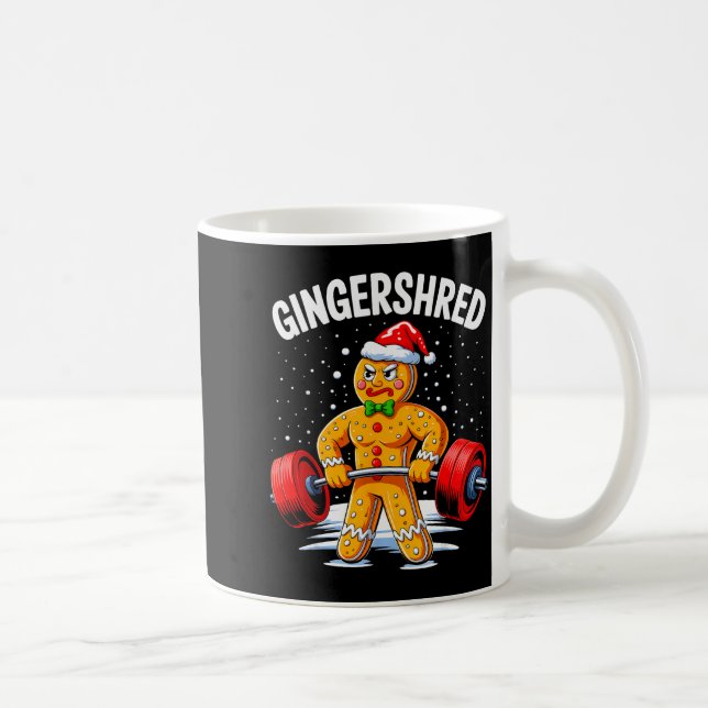 Gingershred Lustiger Lebkuchenmann Fitnessstudio B Kaffeetasse (Rechts)