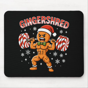 Gingershred Lustiger Weihnachtsmann Gym Fitness Mousepad