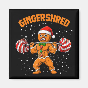 Gingershred Lustiger Weihnachtsmann Gym Fitnessstu Magnet