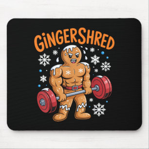 Gingershred Weihnachten Fitnessstudio Workout Lust Mousepad