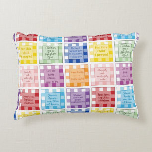 Gingham Bible verrät über Kinder Akzent Pillow Dekokissen