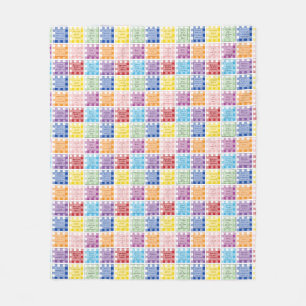 Gingham Bible verses über Kinder und Babys Fleecedecke