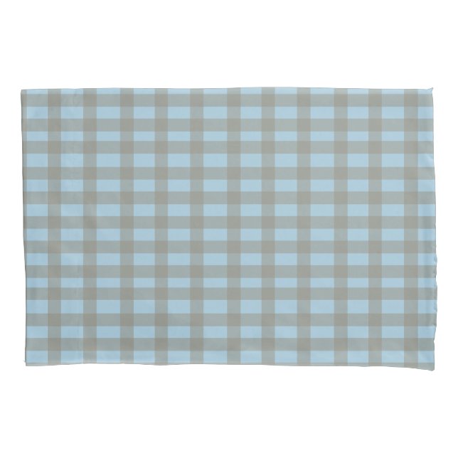 Gingham Blue  Kissenbezug (Vorderseite)