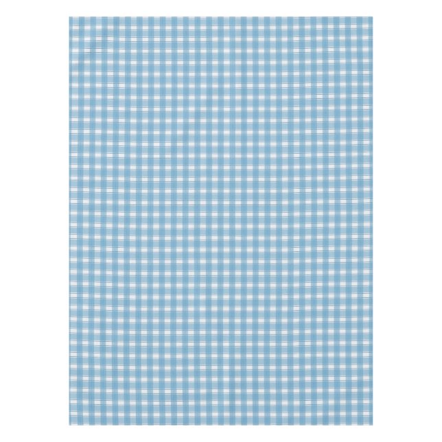 Gingham Charm Blue Tischdecke (Vorderseite)