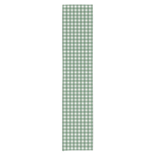 Gingham Charm Grün Kurzer Tischläufer