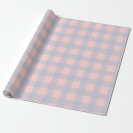 Gingham Check Pattern with White Speckles Geschenkpapier