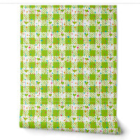 Gingham Checkered Pattern Hearts Seamless Plaid