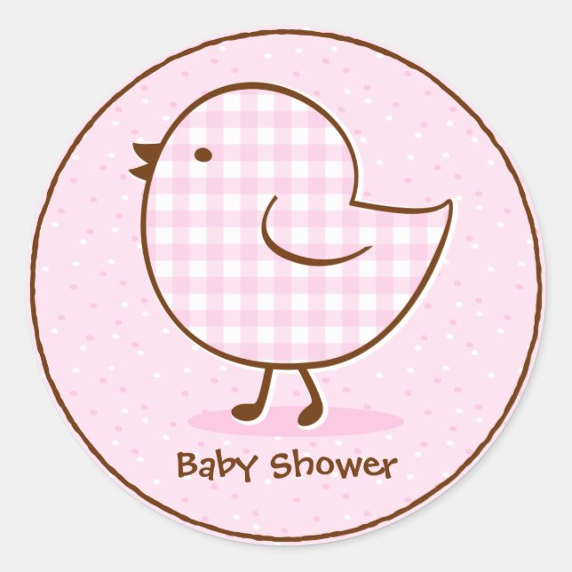 Gingham Chick Sticker (Vorderseite)