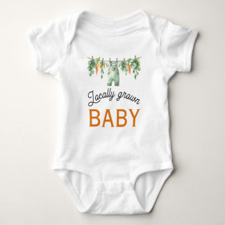 Gingham Clothesline Vor-Ort-Kinderdusche Baby Strampler