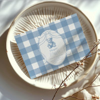 Gingham French Teddy Bear Diapper Raffle