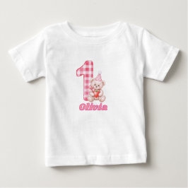 Gingham Giggles & Teddy Cuddles! Baby T-shirt