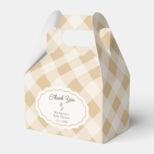 Gingham Goose Baby Dusche Danke für Ihre Gefallen  Geschenkschachtel