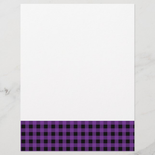 Gingham Grape und Black (Vorderseite)