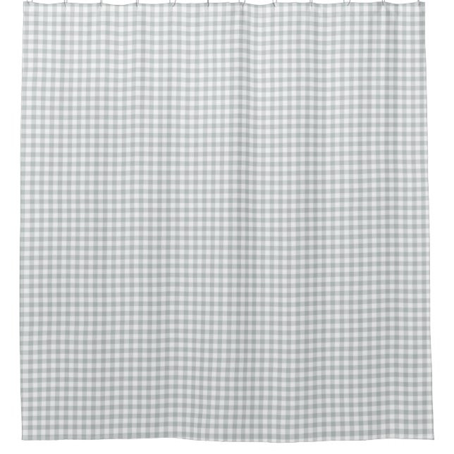 Gingham-Grau (c) Timeless-Decor_ Duschvorhang (Vorderseite)