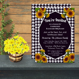 Gingham GRILLEN Invite Farmhouse Backyard Party Einladung