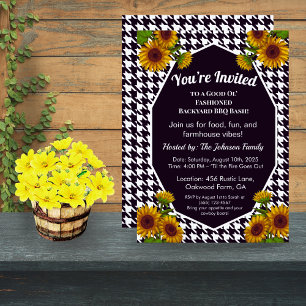 Gingham GRILLEN Invite Farmhouse Backyard Party Einladung