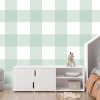 Gingham hellgrüner Karo niedliche große kariert