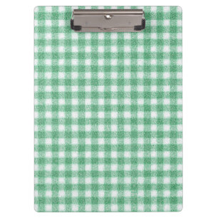 Gingham in Nappalindgrün  Klemmbrett