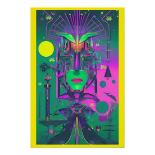 Gingham Juno Lark Poster