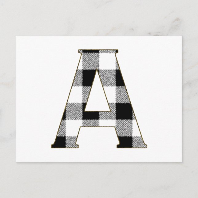 Gingham Karo A Postkarte (Vorderseite)