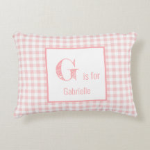 Gingham-Karo-Baby-Rosa u. Weiß -