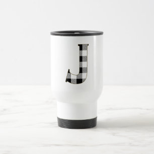 Gingham Karo J Reisebecher