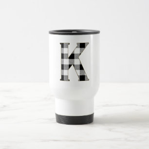 Gingham Karo K Reisebecher