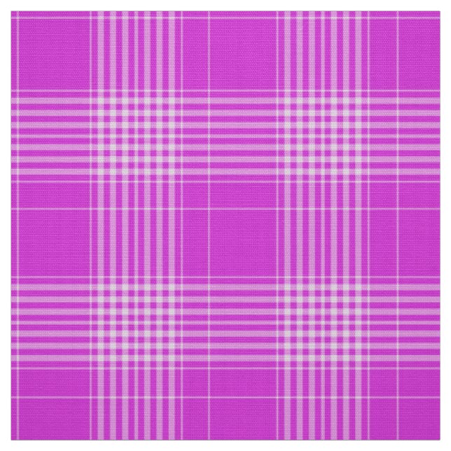 Gingham Karo Lila und weiße Stoffe (Muster)