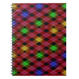 Gingham Karo Multicolored Pattern Notizblock