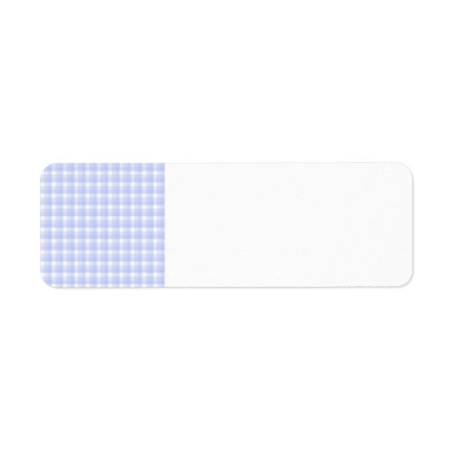 Gingham Karo Muster. Light Blue & White. (Vorne)