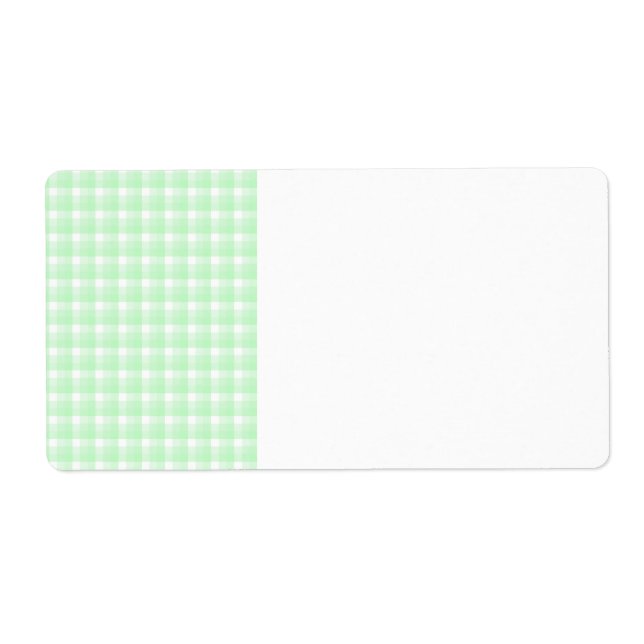Gingham Karo Muster. Light Green und White. (Vorne)