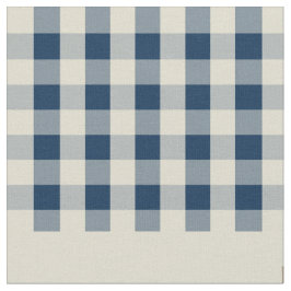 Gingham-Karo-Muster-Monogramm-Gewohnheits-Jungen Stoff