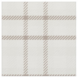 Gingham-Karo neutrales Kaffee-Latte-Streifen Stoff