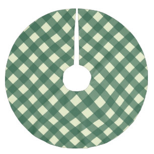 GINGHAM KARO POLYESTER WEIHNACHTSBAUMDECKE