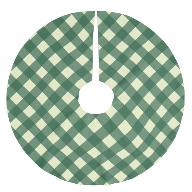 GINGHAM KARO POLYESTER WEIHNACHTSBAUMDECKE (Vorderseite)