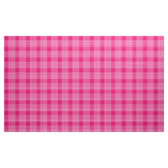 Gingham Karo Rosa und Weiße Stoffe (Yard (91,4 cm))