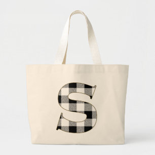 Gingham Karo S Jumbo Stoffbeutel