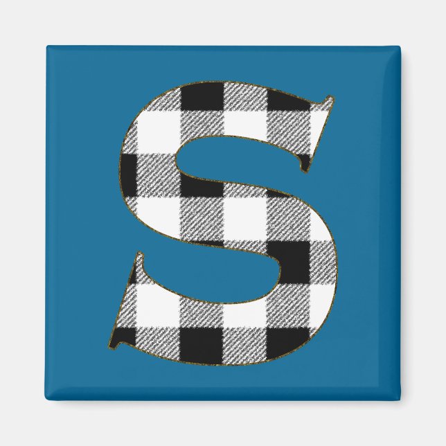 Gingham Karo S Magnet (Vorne)