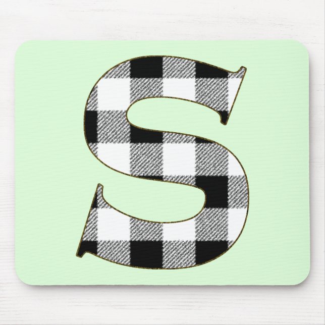 Gingham Karo S Mousepad (Vorne)