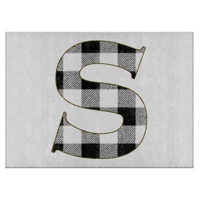 Gingham Karo S Schneidebrett (Vorderseite)