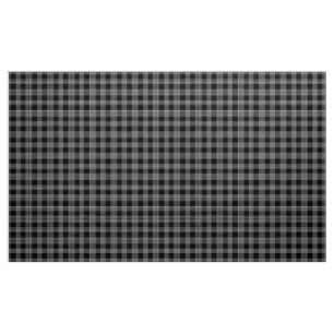 Gingham-Karo Schwarz-Weiß-Stoff Stoff