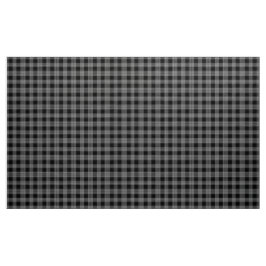 Gingham Karo Schwarzweiß-Stoffe Stoff