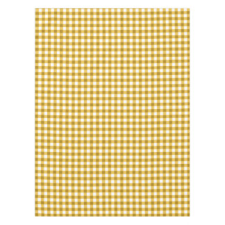 Gingham-Karo-Tischdecke | gelbe und weiße Karos Tischdecke