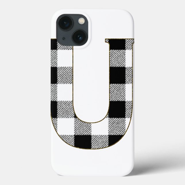 Gingham Karo U Case-Mate iPhone Hülle (Rückseite)