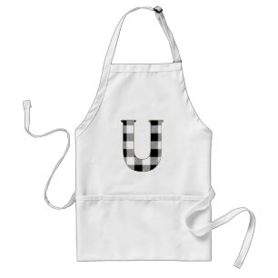 Gingham Karo U Schürze