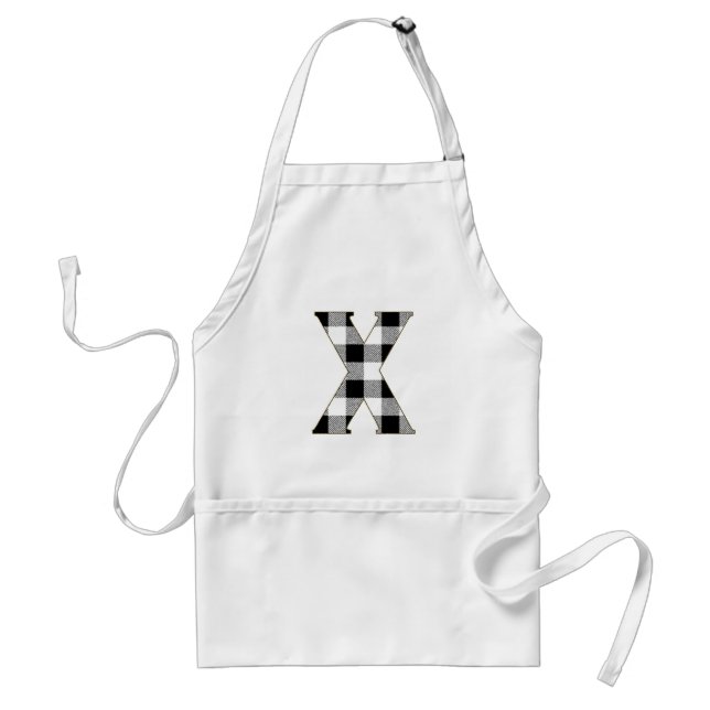 Gingham Karo X Schürze (Vorne)